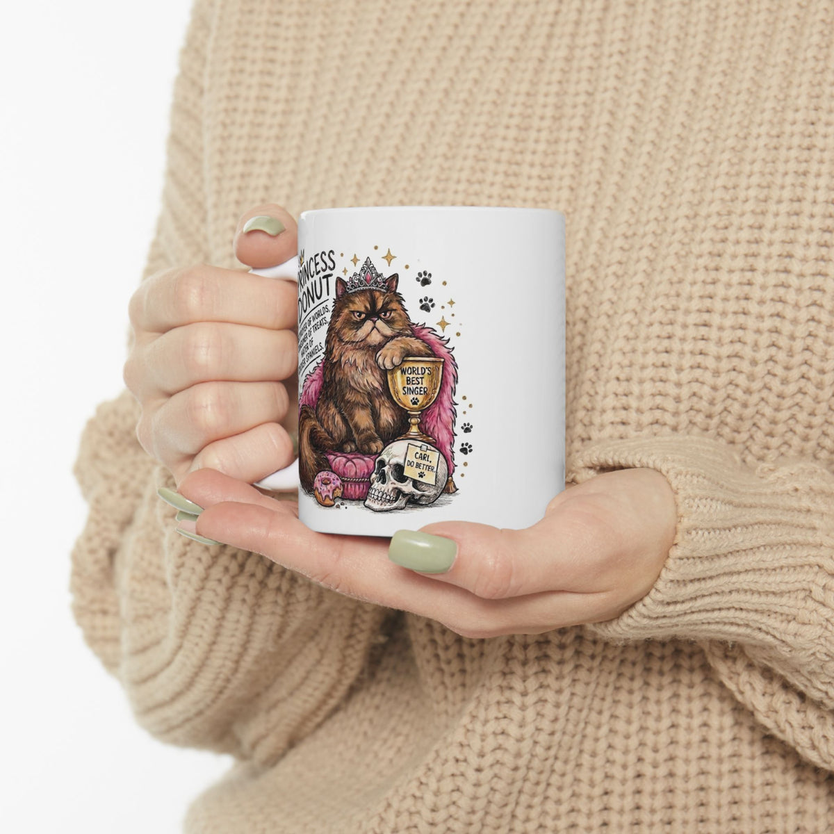 Princess Donut Mug | Dual-Sided Dungeon Crawler Carl Mug | Mama Needs A Night Off