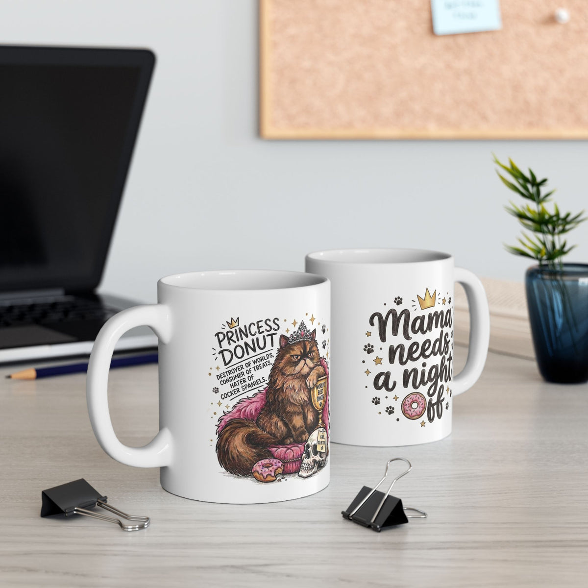 Princess Donut Mug | Dual-Sided Dungeon Crawler Carl Mug | Mama Needs A Night Off