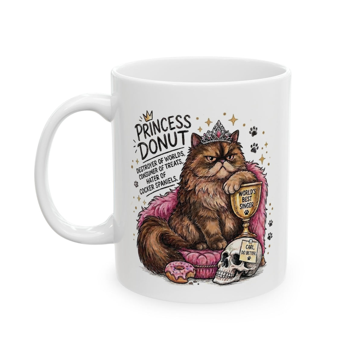 Princess Donut Mug | Dual-Sided Dungeon Crawler Carl Mug | Mama Needs A Night Off