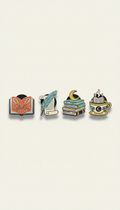 Literary enamel pin set